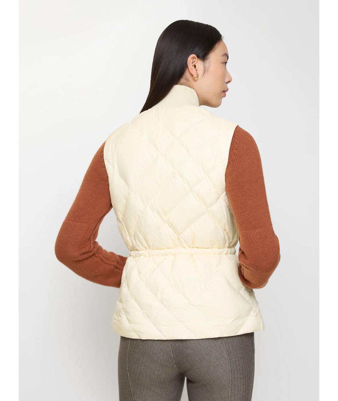 BURBERRY Белый полиамидовый жилет, фото 3
