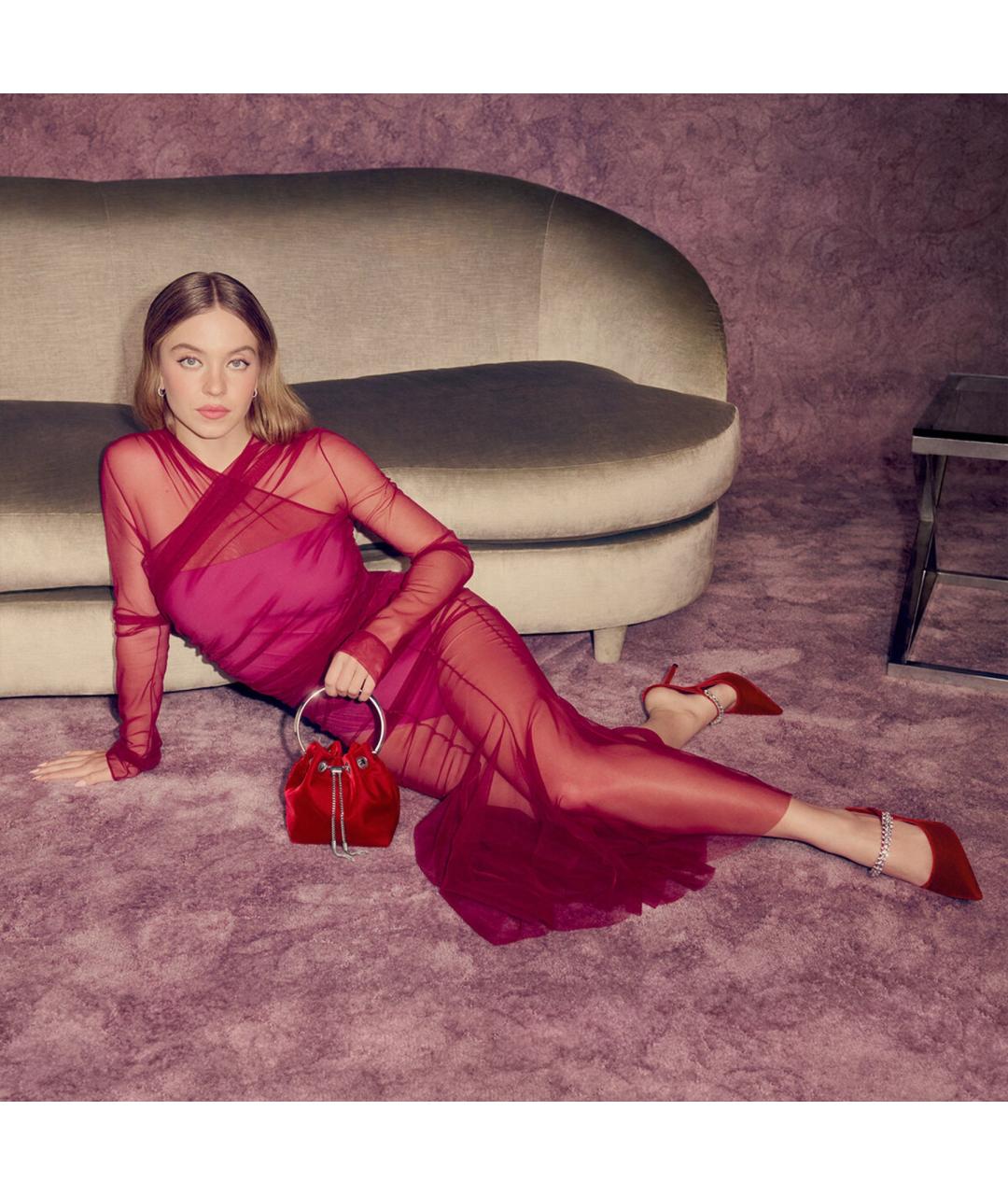 JIMMY CHOO Красные мюли, фото 7