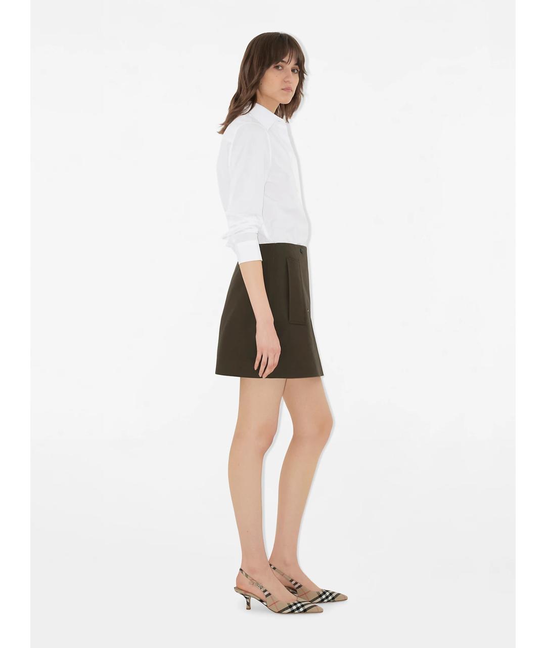 BURBERRY Бежевые текстильные туфли, фото 7