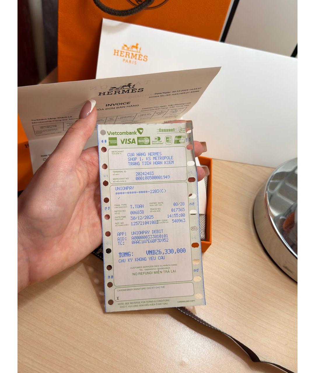 HERMES Серебрянный браслет, фото 7