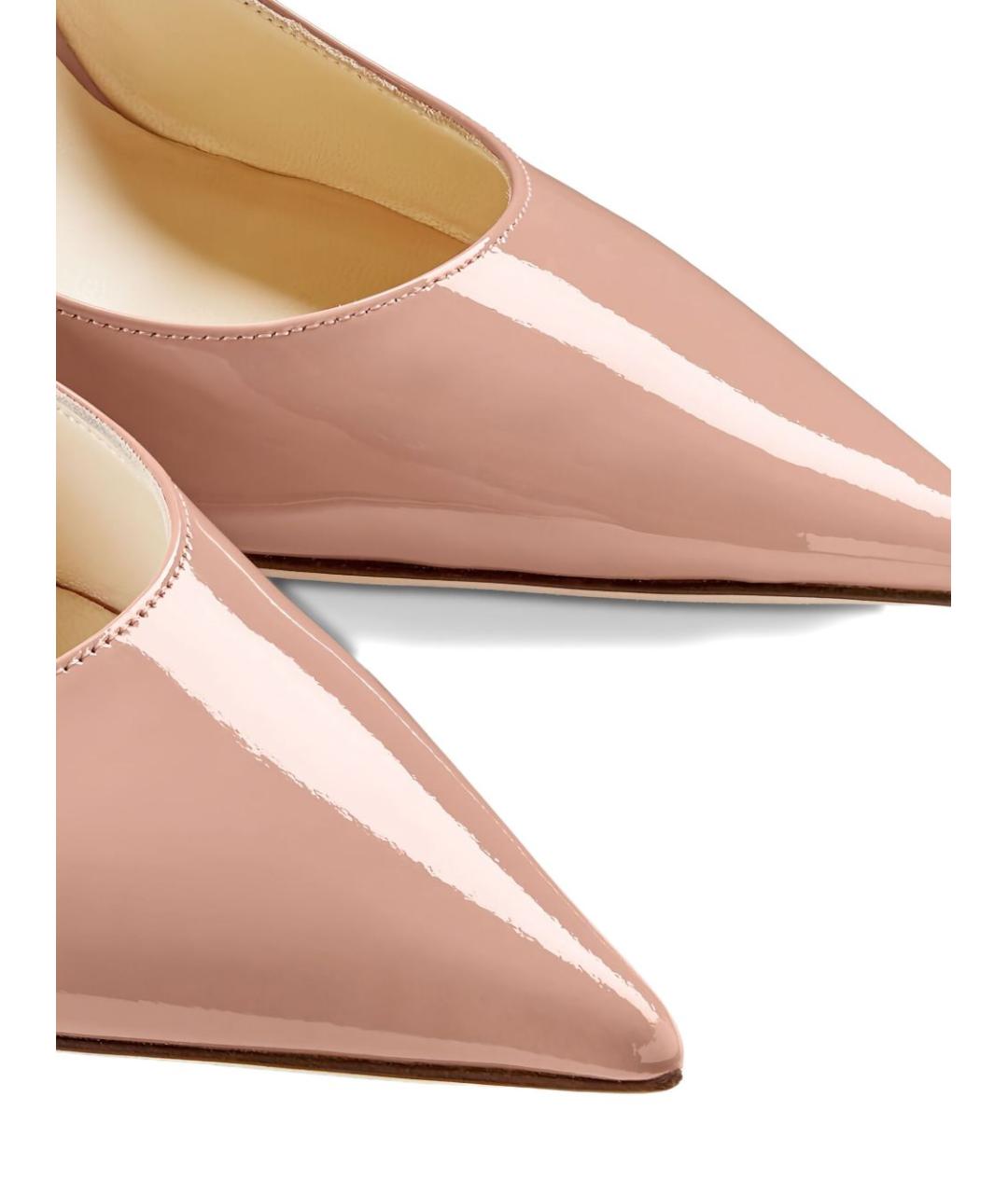 JIMMY CHOO Розовые кожаные туфли, фото 4