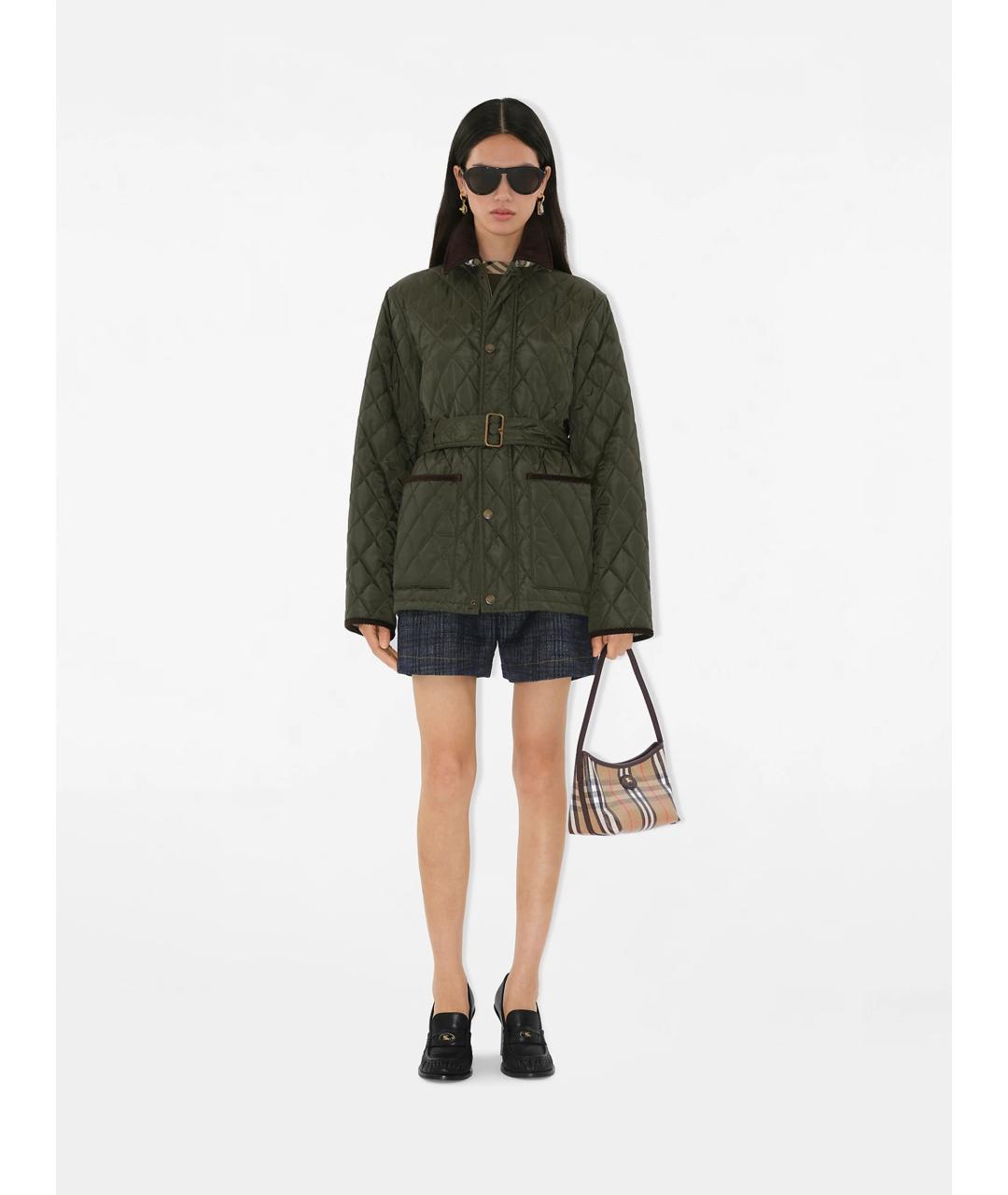 BURBERRY Бежевая тканевая сумка через плечо, фото 2