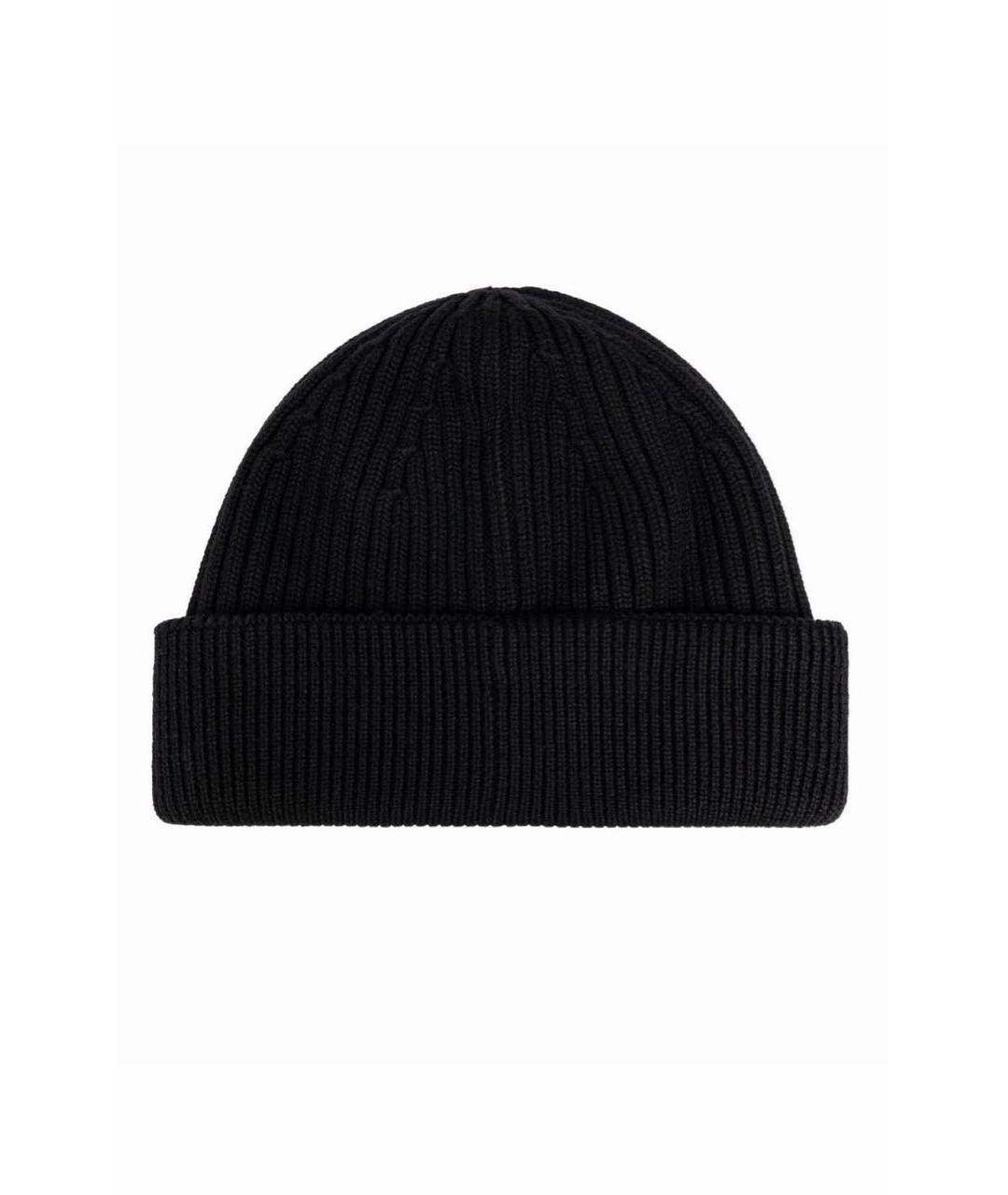 LOEWE Черная шерстяная шапка, фото 2