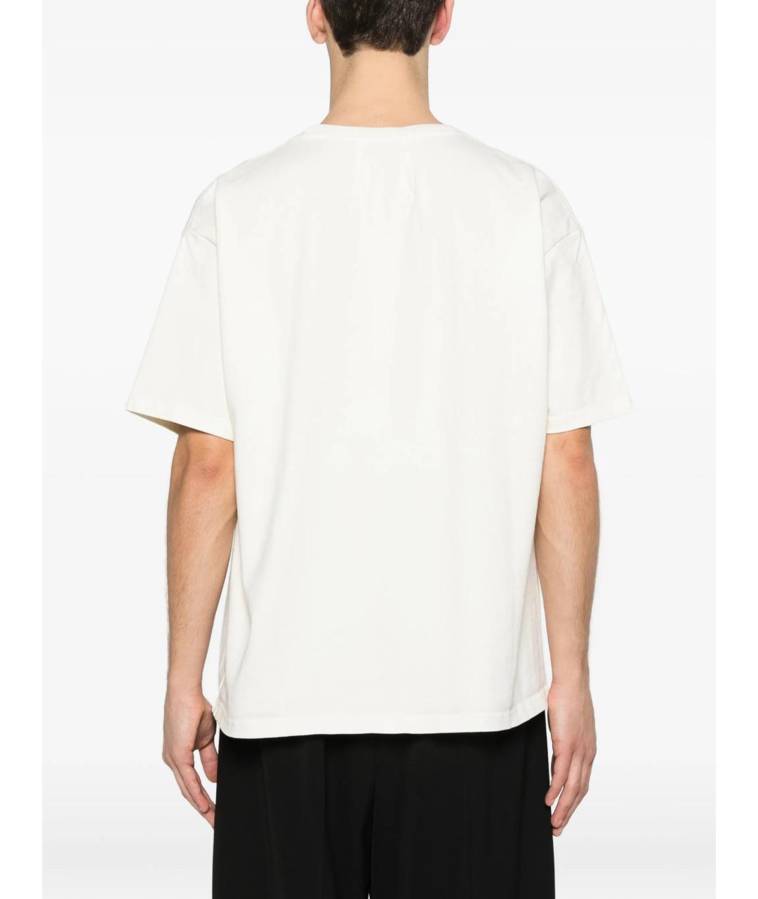 RHUDE Белая хлопковая футболка, фото 4