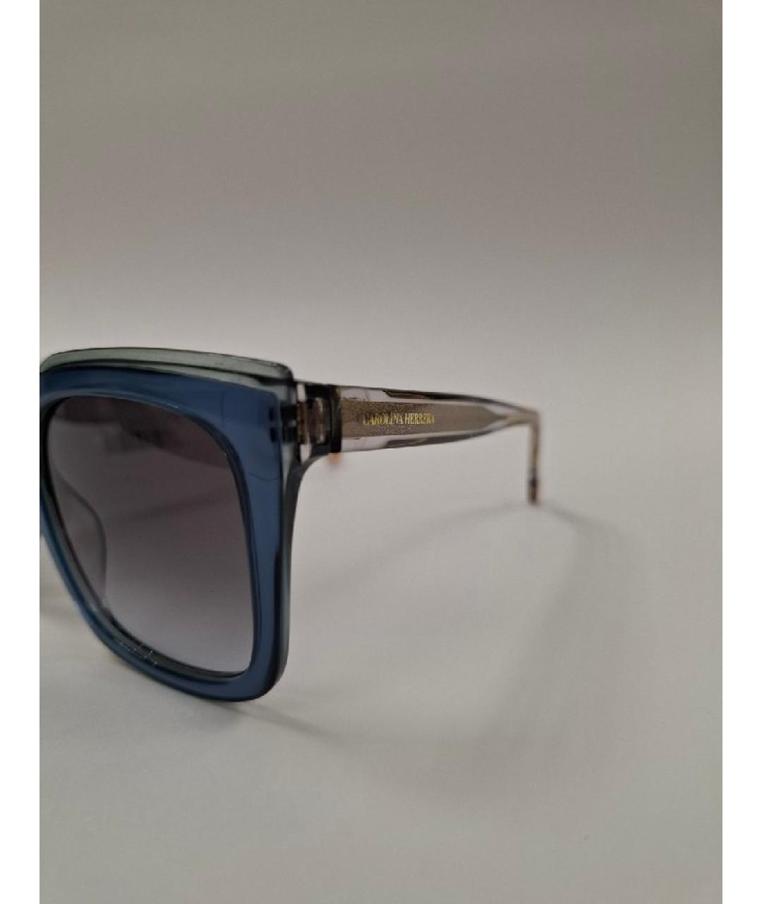 CAROLINA HERRERA Синие пластиковые солнцезащитные очки, фото 3