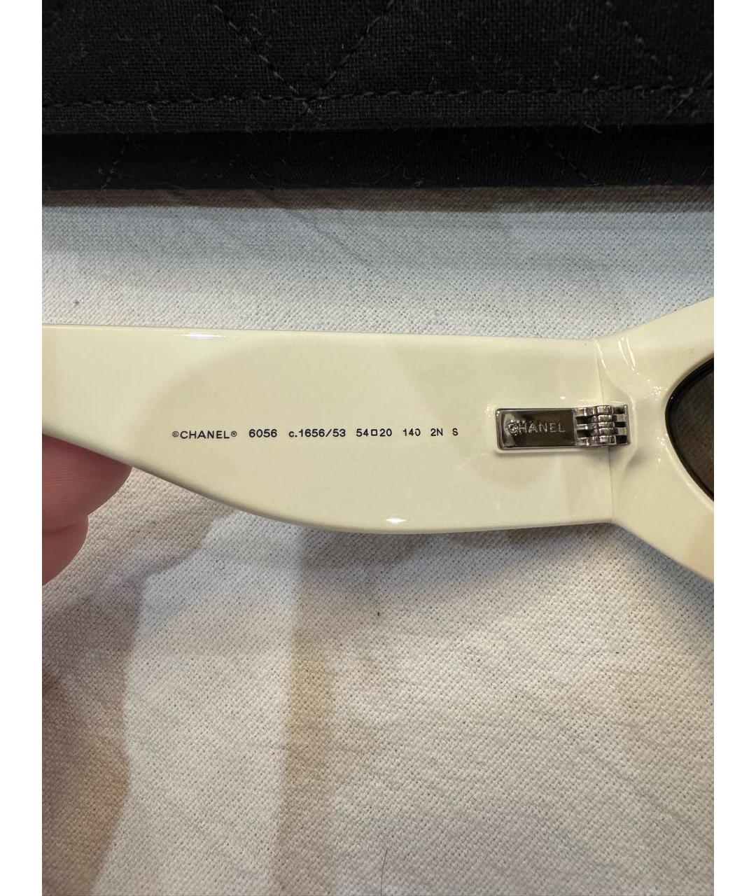 CHANEL Черные пластиковые солнцезащитные очки, фото 4