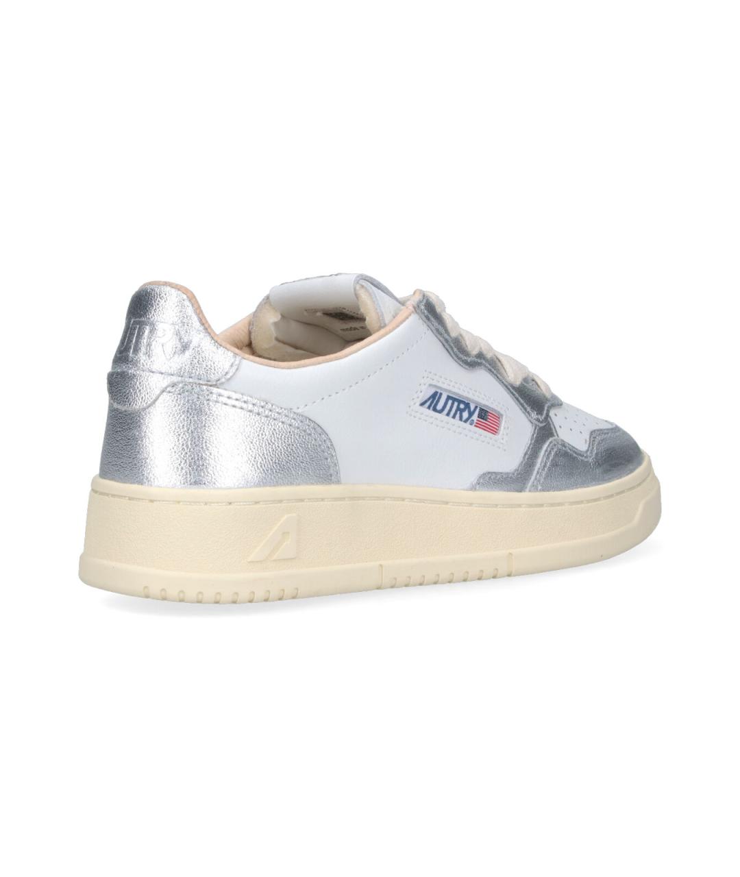 AUTRY Белые кожаные кроссовки, фото 4