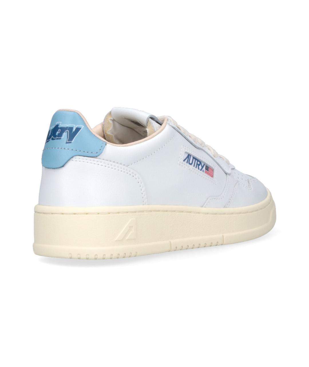 AUTRY Белые кожаные кроссовки, фото 4