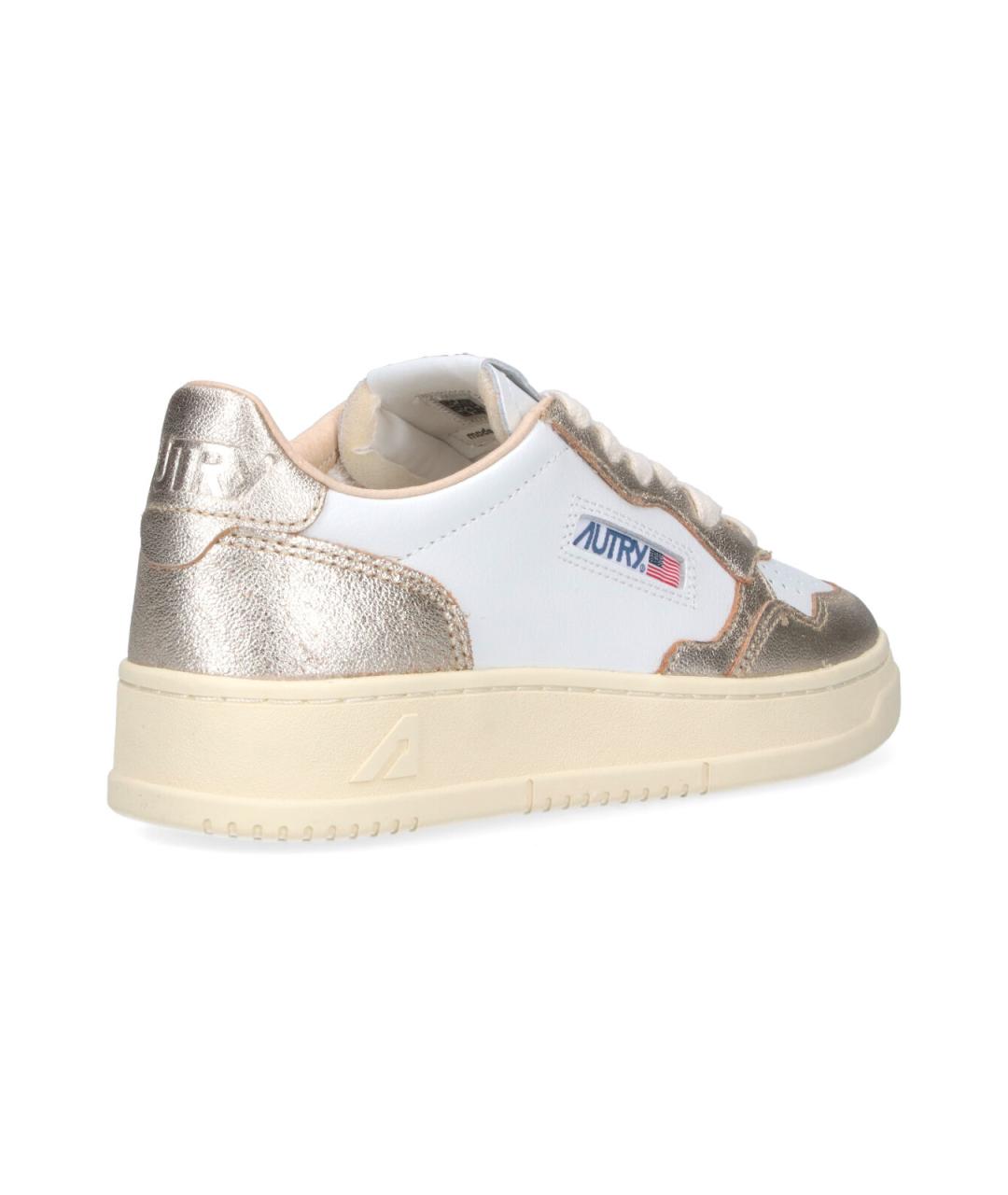 AUTRY Белые кожаные кроссовки, фото 4