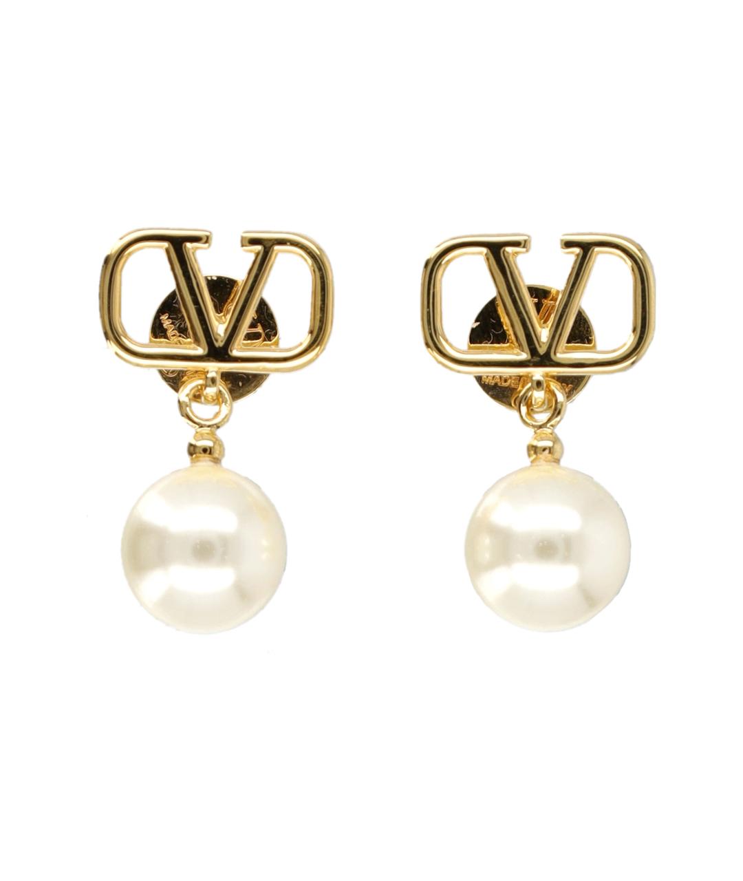 VALENTINO Золотые металлические серьги, фото 1