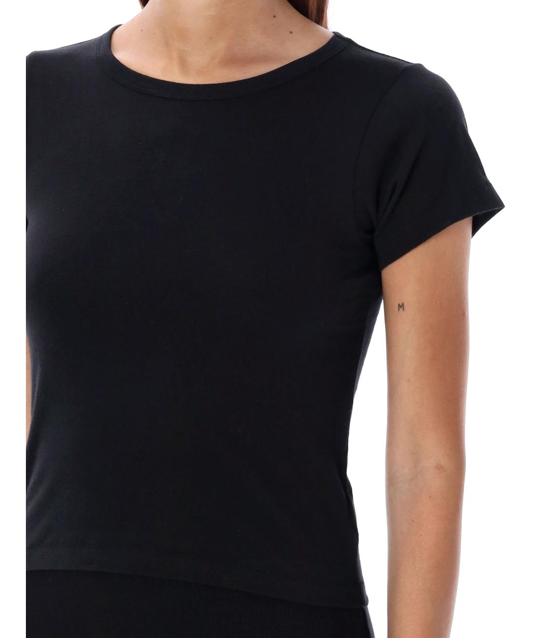 ETERNE Черная хлопковая футболка, фото 3