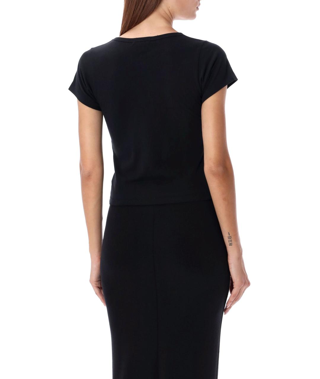 ETERNE Черная хлопковая футболка, фото 2