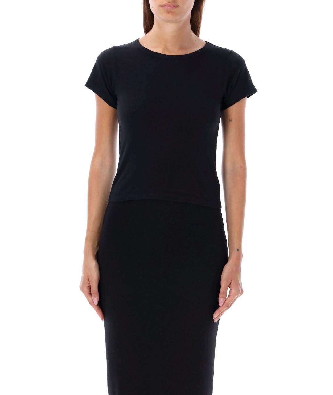 ETERNE Черная хлопковая футболка, фото 4