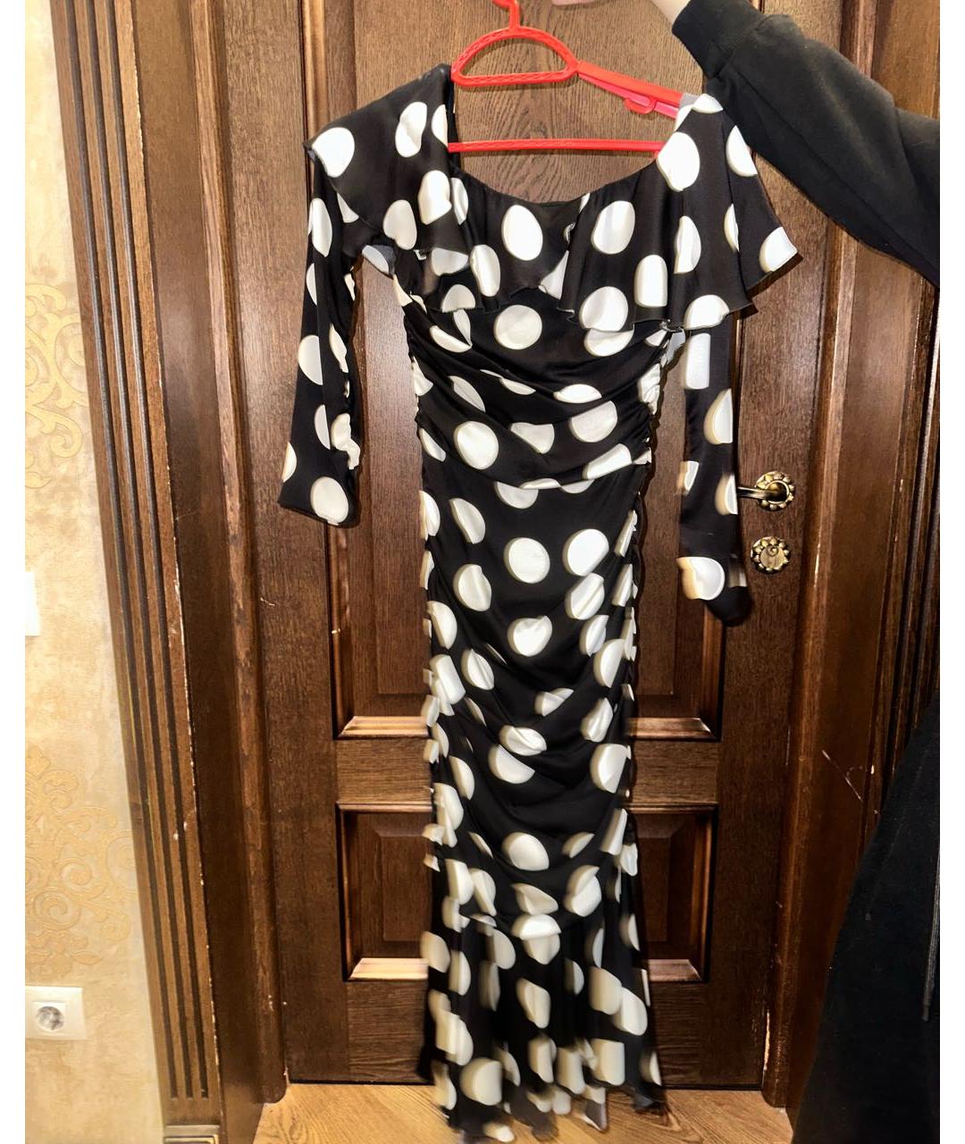 DOLCE&GABBANA Черное шелковое вечернее платье, фото 2