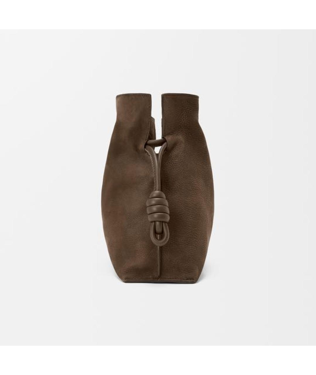 LOEWE Коричневая замшевая сумка через плечо, фото 5