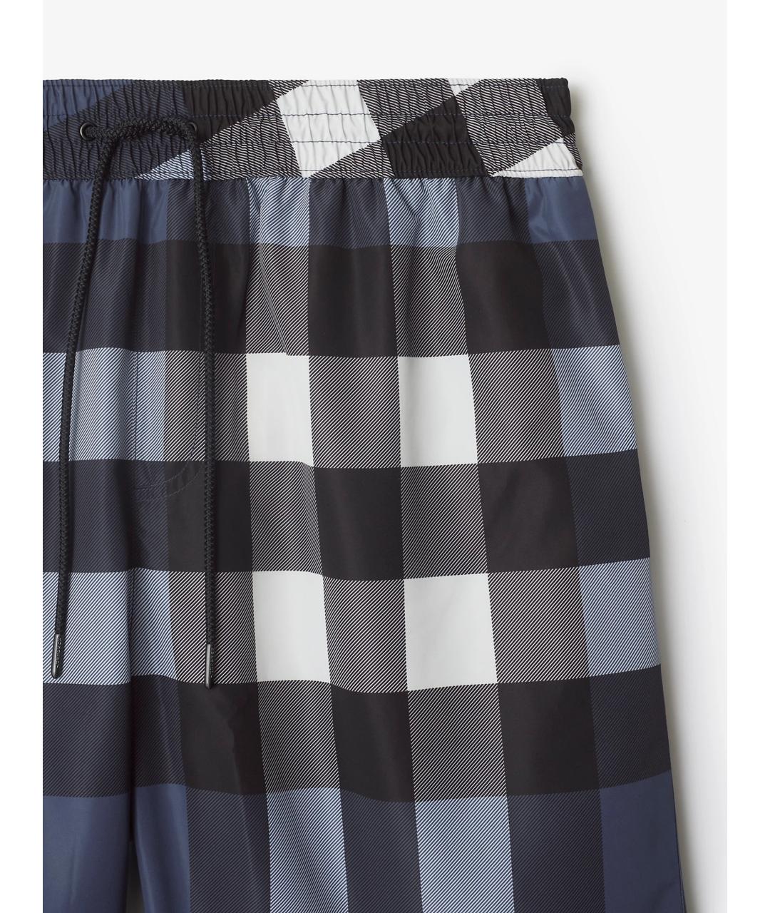 BURBERRY Синие полиэстеровые шорты, фото 5