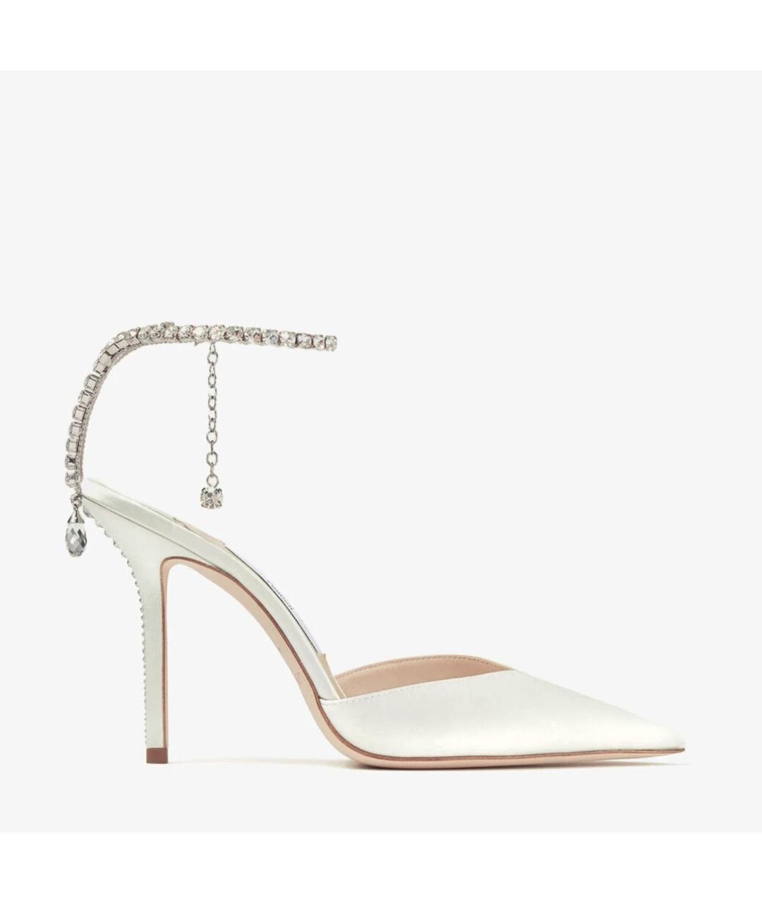 JIMMY CHOO Белые текстильные туфли, фото 4