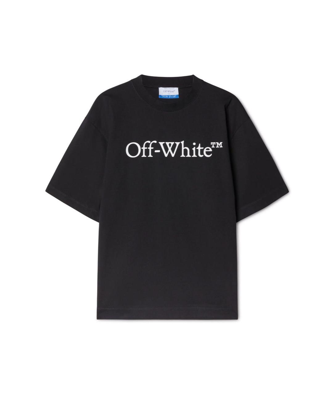OFF-WHITE Черная хлопковая футболка, фото 1