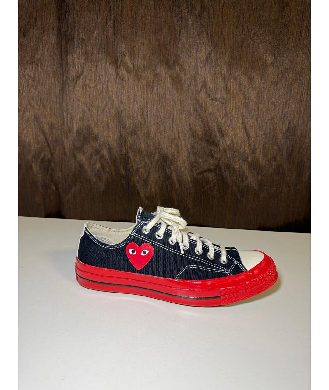 CONVERSE Черные текстильные низкие кроссовки / кеды, фото 9