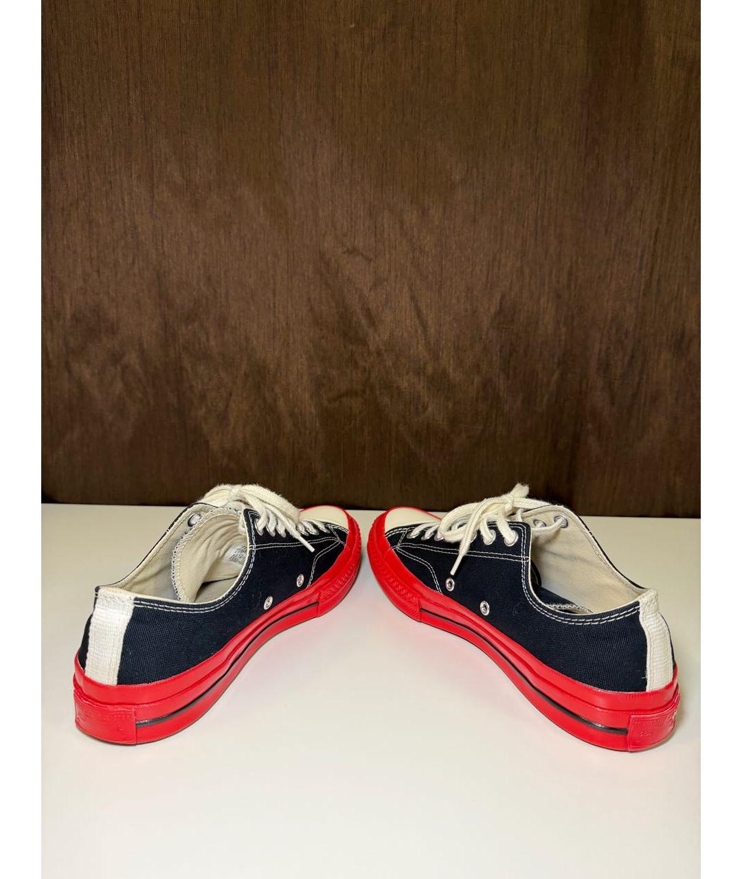 CONVERSE Черные текстильные низкие кроссовки / кеды, фото 5