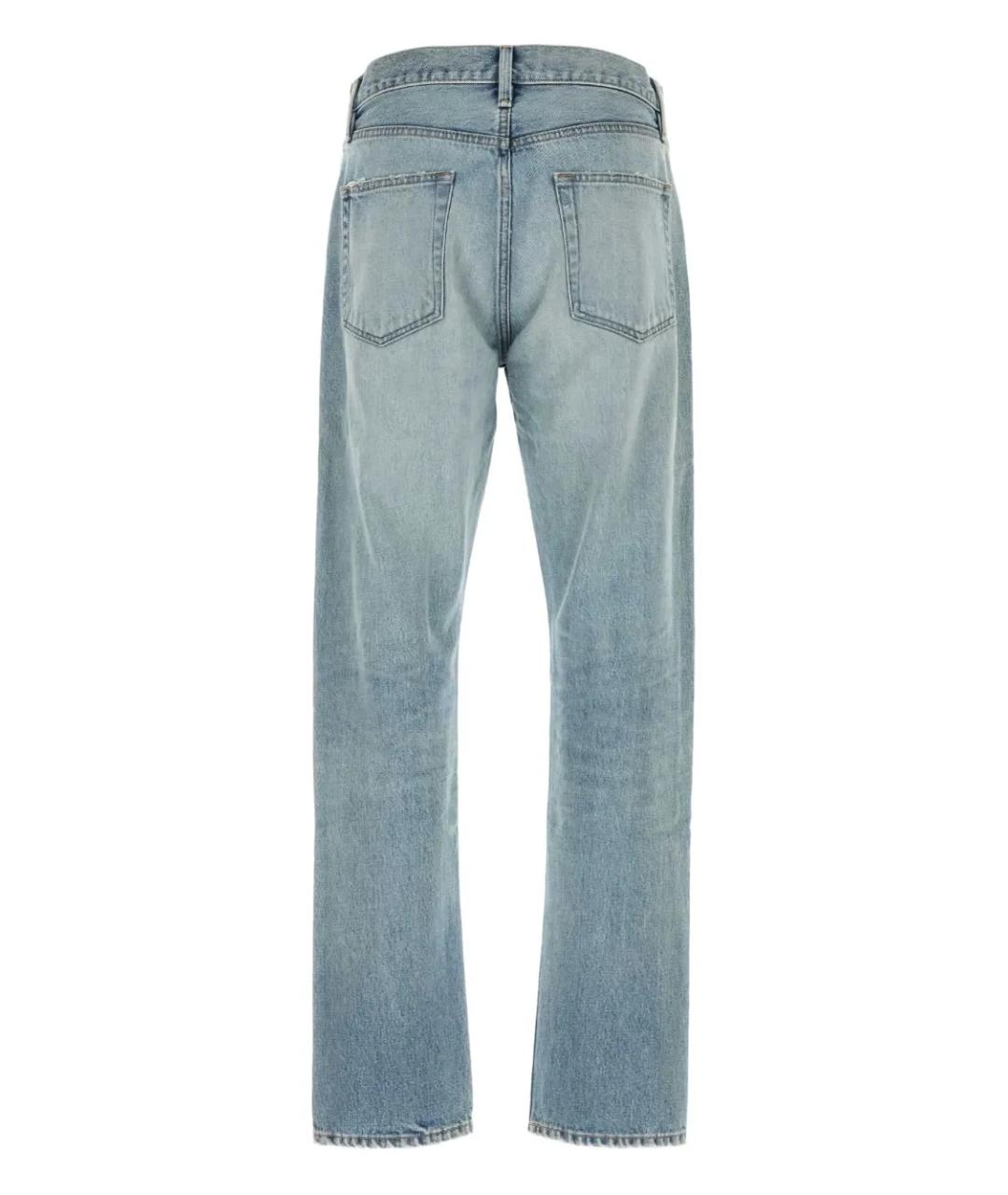 FEAR OF GOD Синие хлопковые прямые джинсы, фото 2