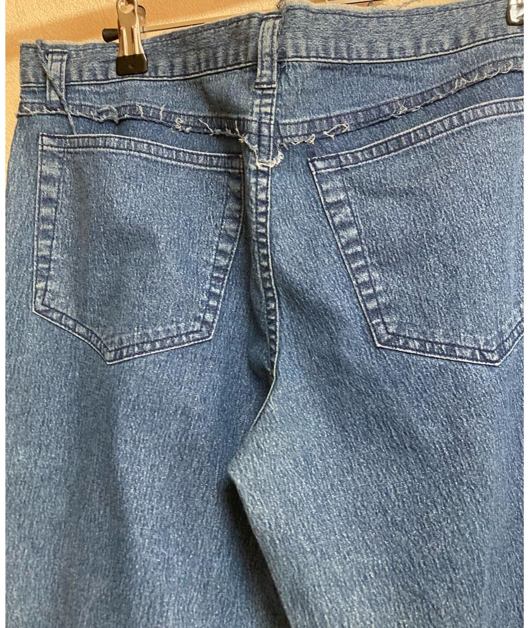 GUCCI Голубые хлопковые прямые джинсы, фото 6