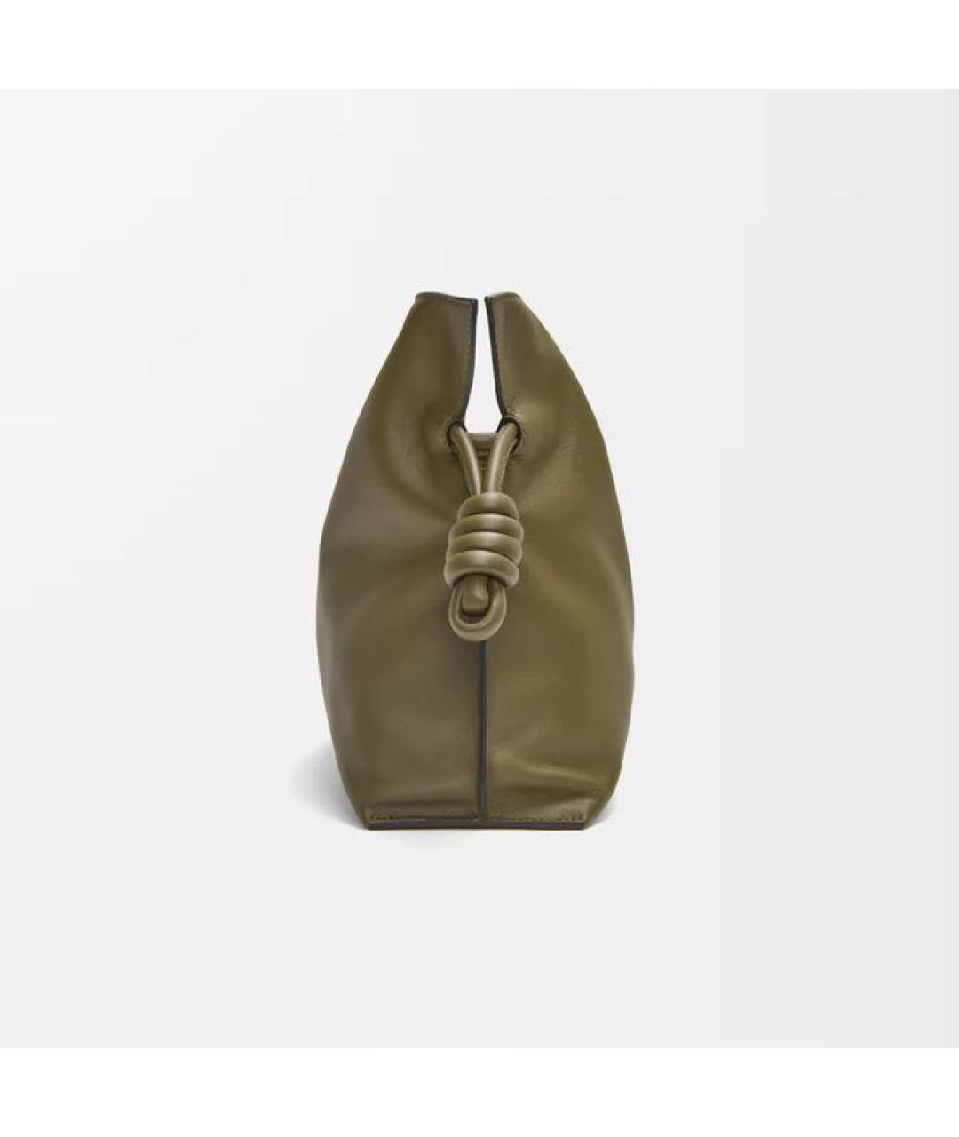 LOEWE Хаки кожаная сумка через плечо, фото 5