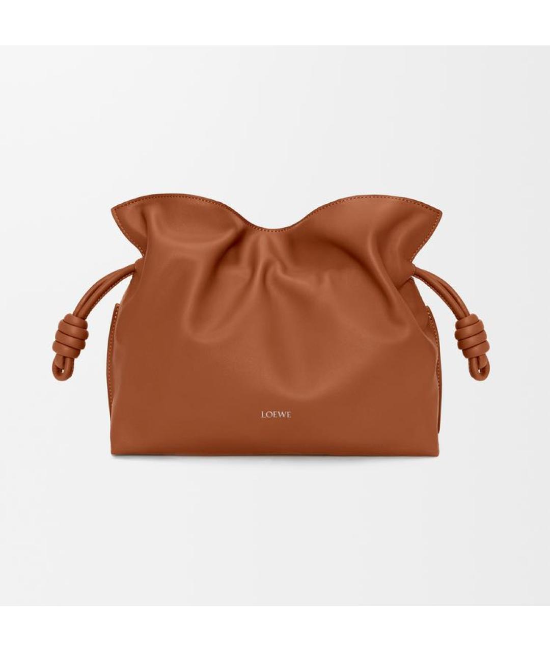 LOEWE Коричневая кожаная сумка через плечо, фото 6