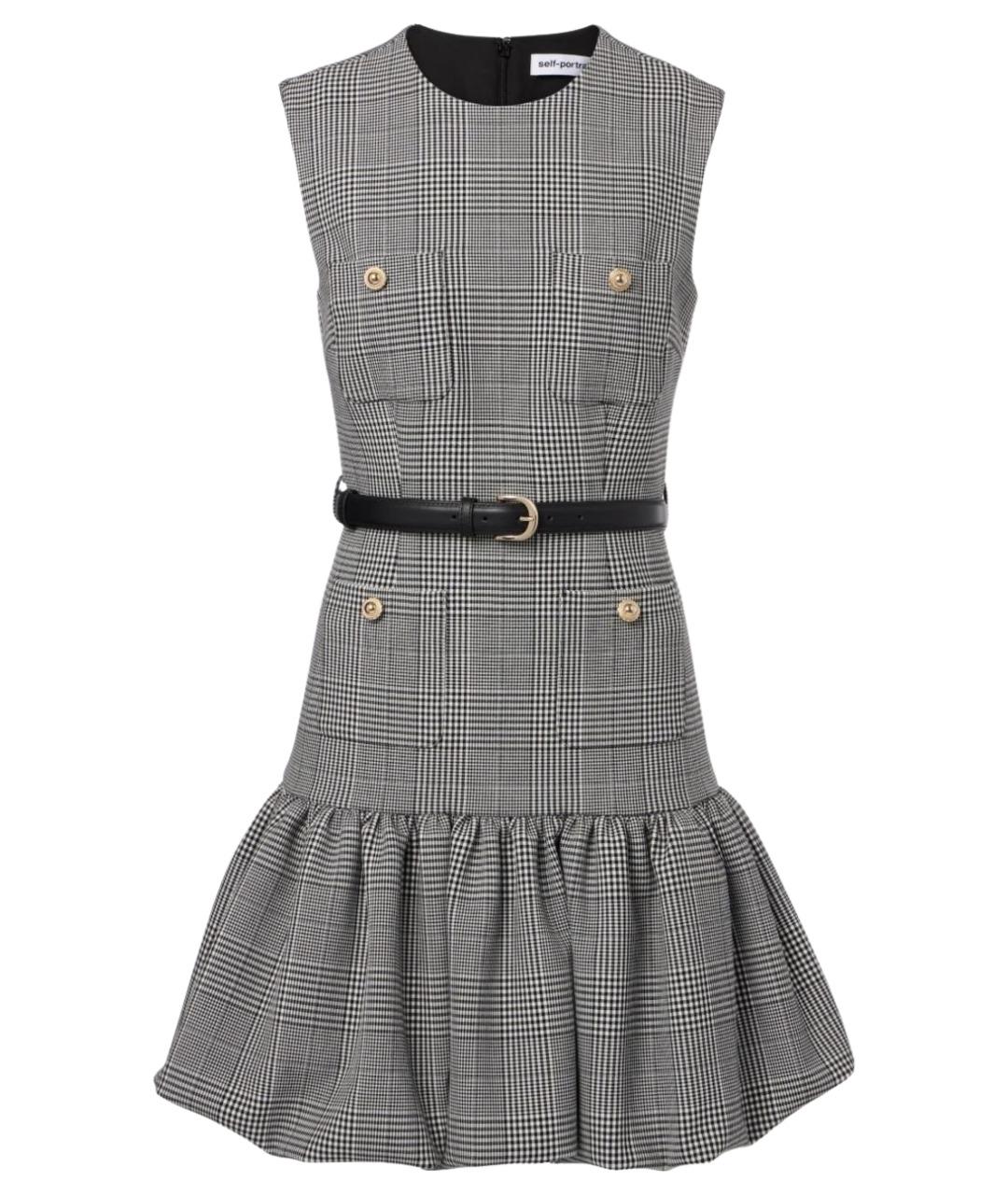 SELF-PORTRAIT Мульти полиэстеровое повседневное платье, фото 1