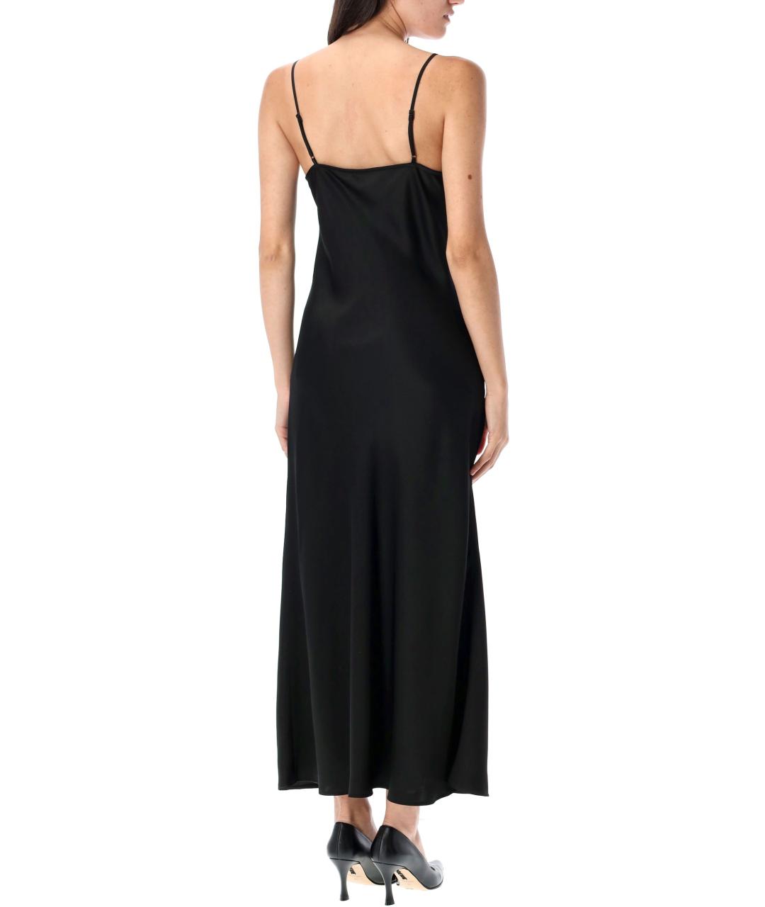 BY MALENE BIRGER Черное ацетатное вечернее платье, фото 3