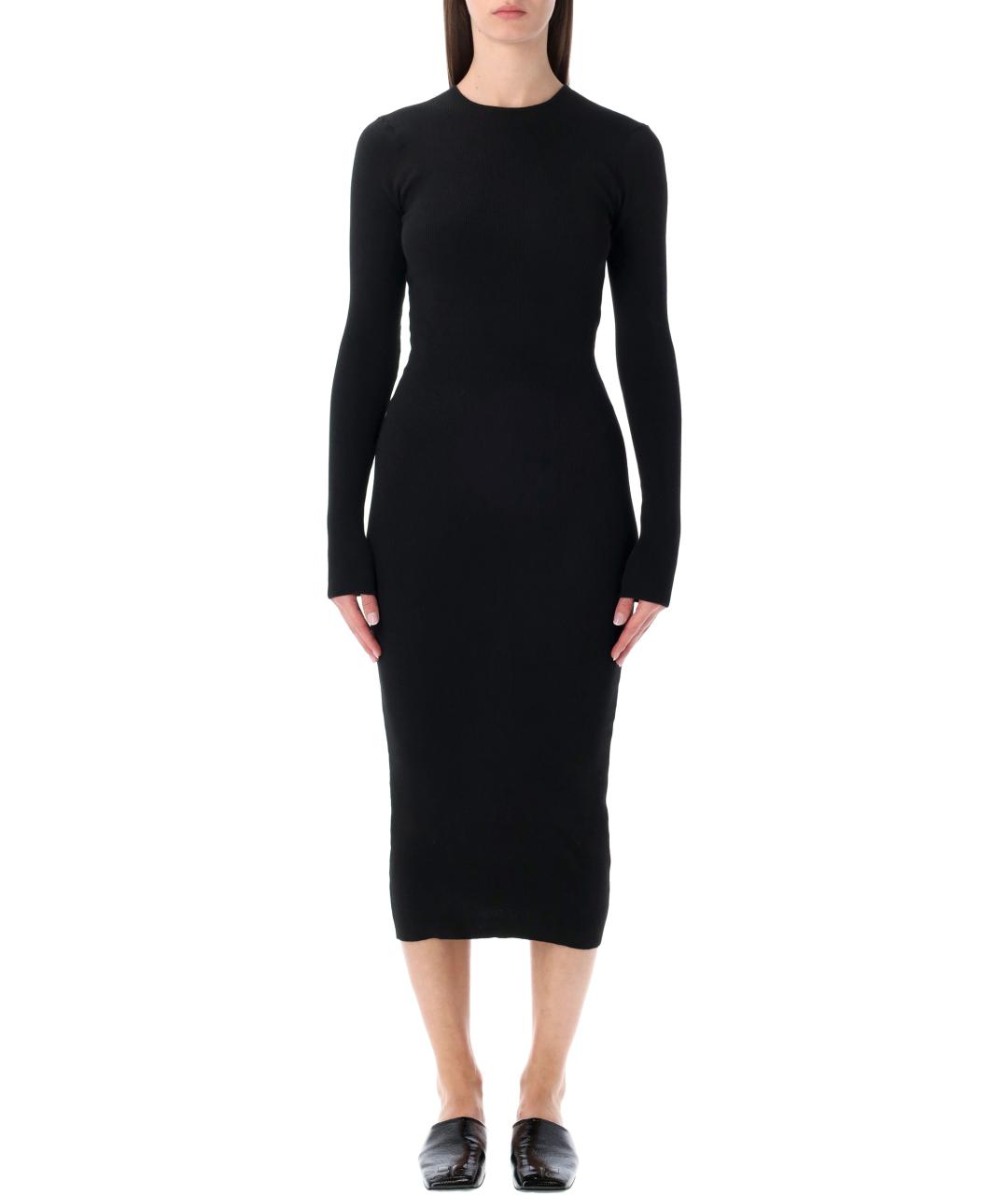 FEAR OF GOD ESSENTIALS Черное полиэстеровое повседневное платье, фото 1