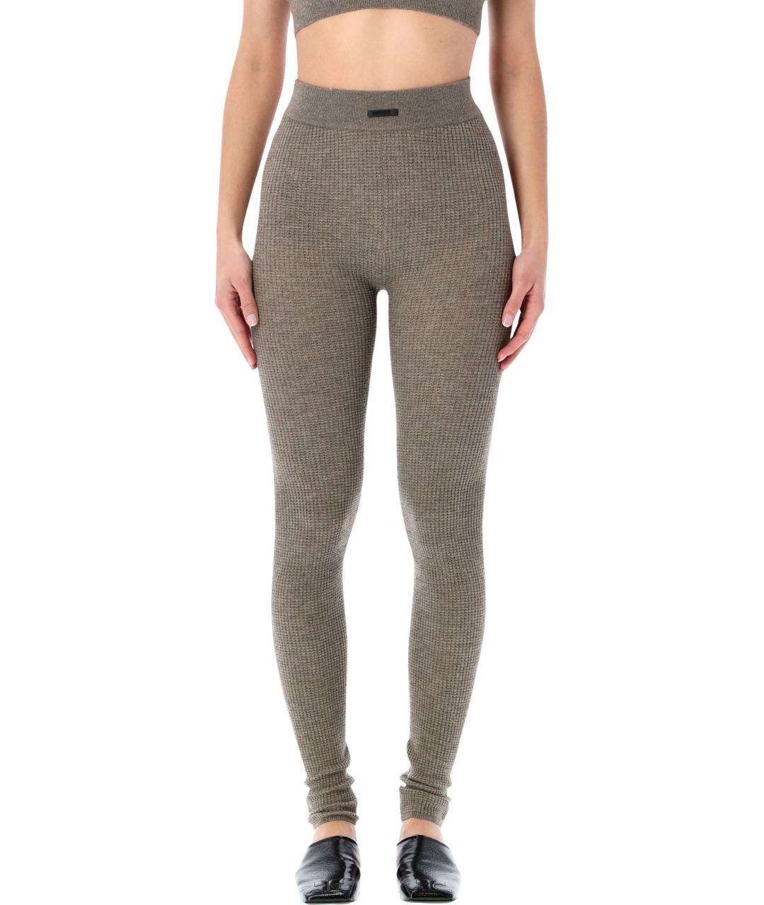 FEAR OF GOD ESSENTIALS Серые полиэстеровые леггинсы и велосипедки, фото 1