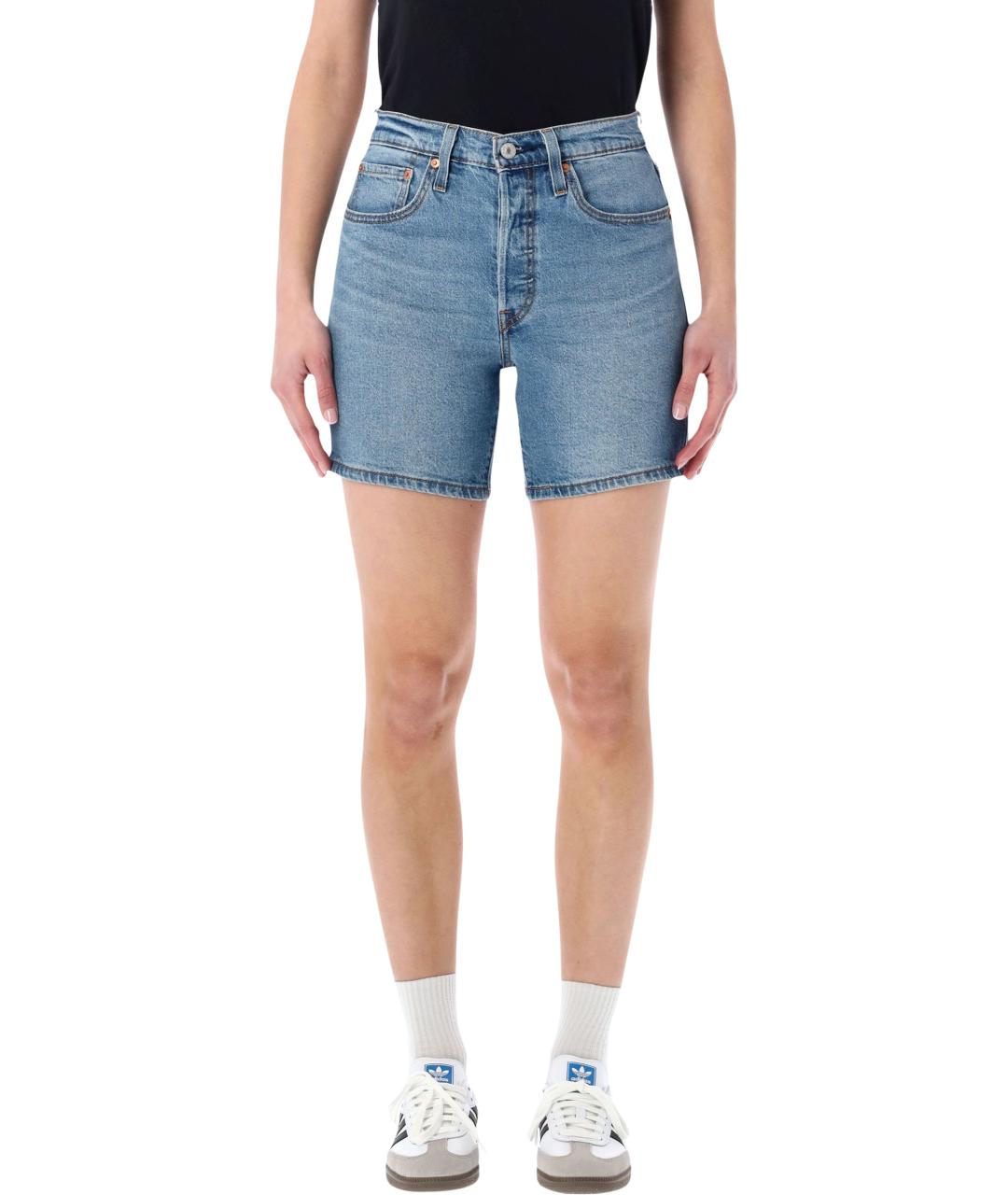 LEVI'S Голубые хлопковые шорты, фото 1
