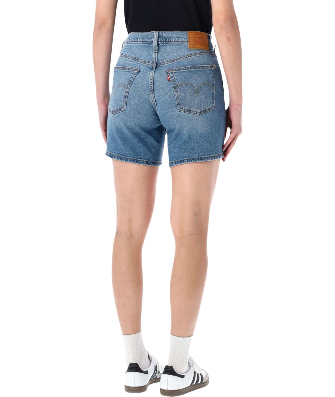 LEVI'S Голубые хлопковые шорты, фото 2