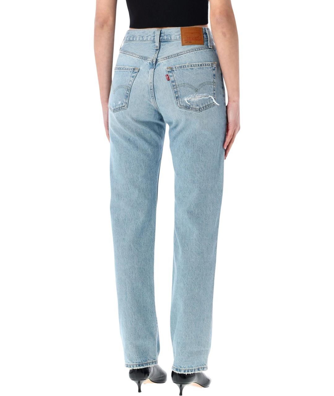 LEVI'S Синие хлопковые джинсы слим, фото 2