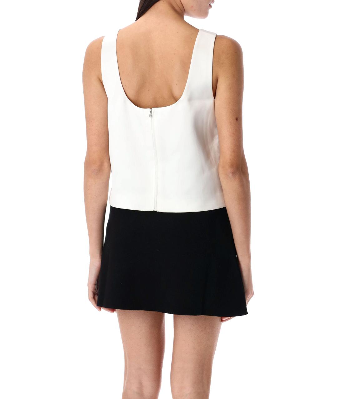 SELF-PORTRAIT Белая полиэстеровая майка, фото 3