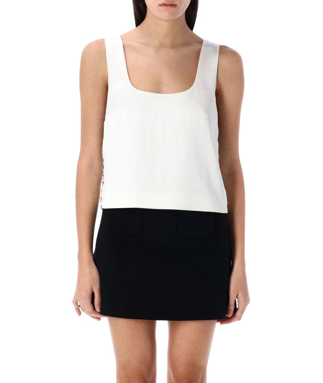 SELF-PORTRAIT Белая полиэстеровая майка, фото 2