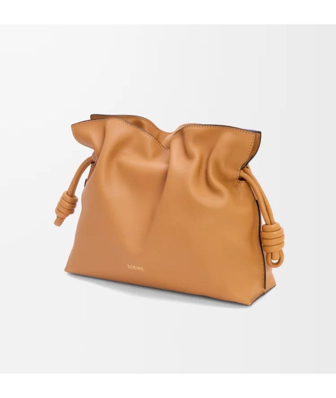 LOEWE Оранжевая кожаная сумка через плечо, фото 4