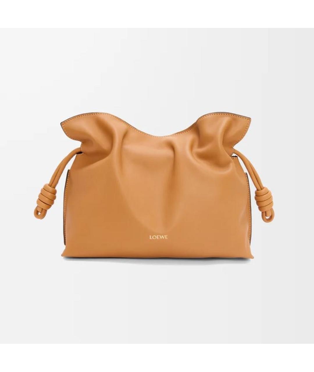 LOEWE Оранжевая кожаная сумка через плечо, фото 6