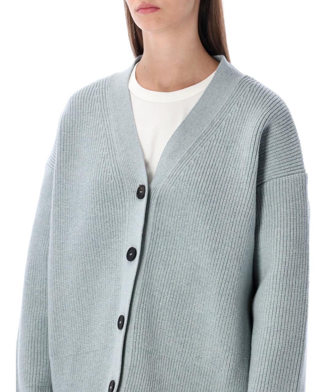 STUDIO NICHOLSON Голубой шерстяной кардиган, фото 4
