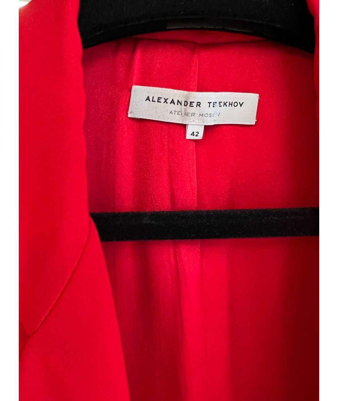ALEXANDER TEREKHOV Красный шелковый жакет/пиджак, фото 2