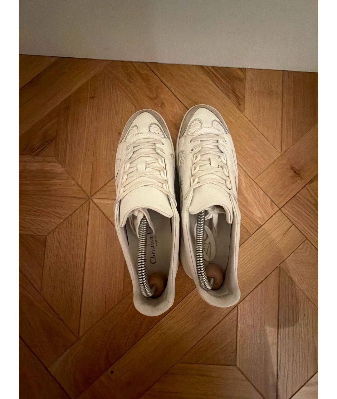 CHRISTIAN DIOR Белые кожаные кеды, фото 3