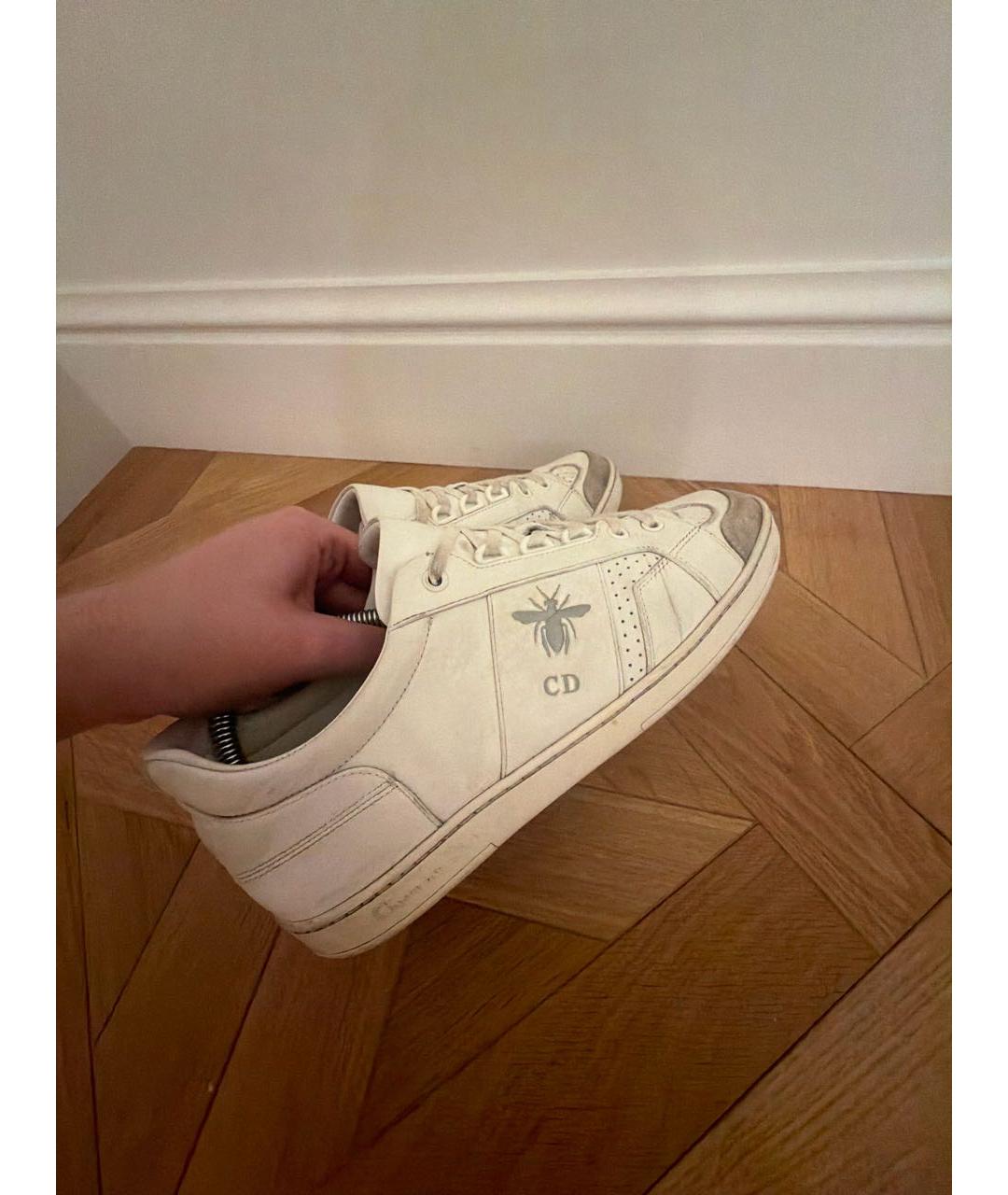 CHRISTIAN DIOR Белые кожаные кеды, фото 6