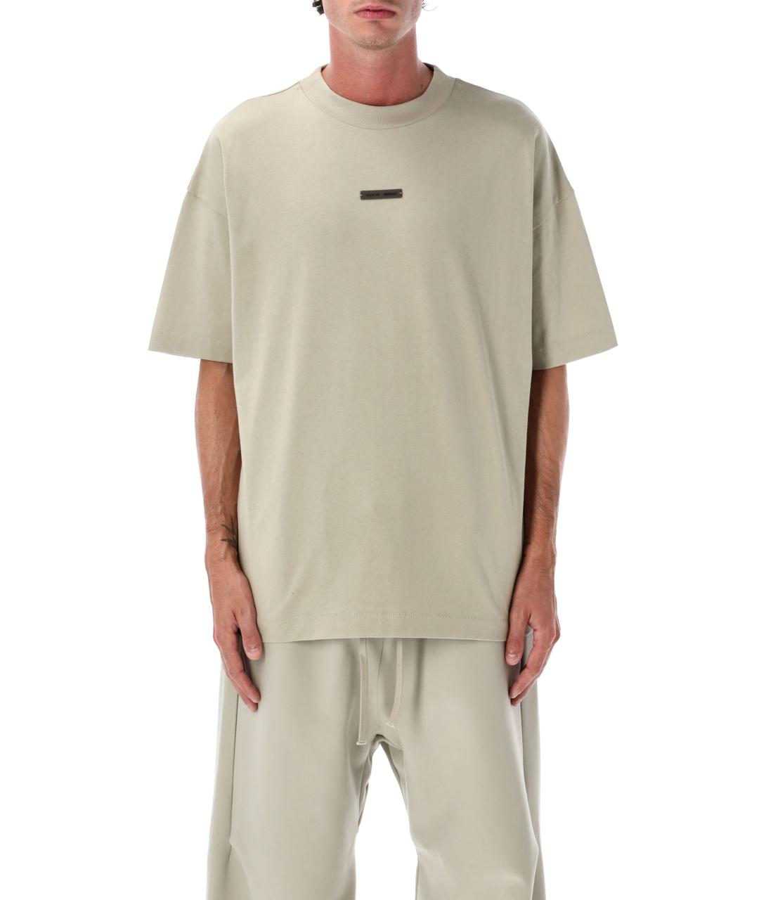 FEAR OF GOD ESSENTIALS Серая хлопковая футболка, фото 2