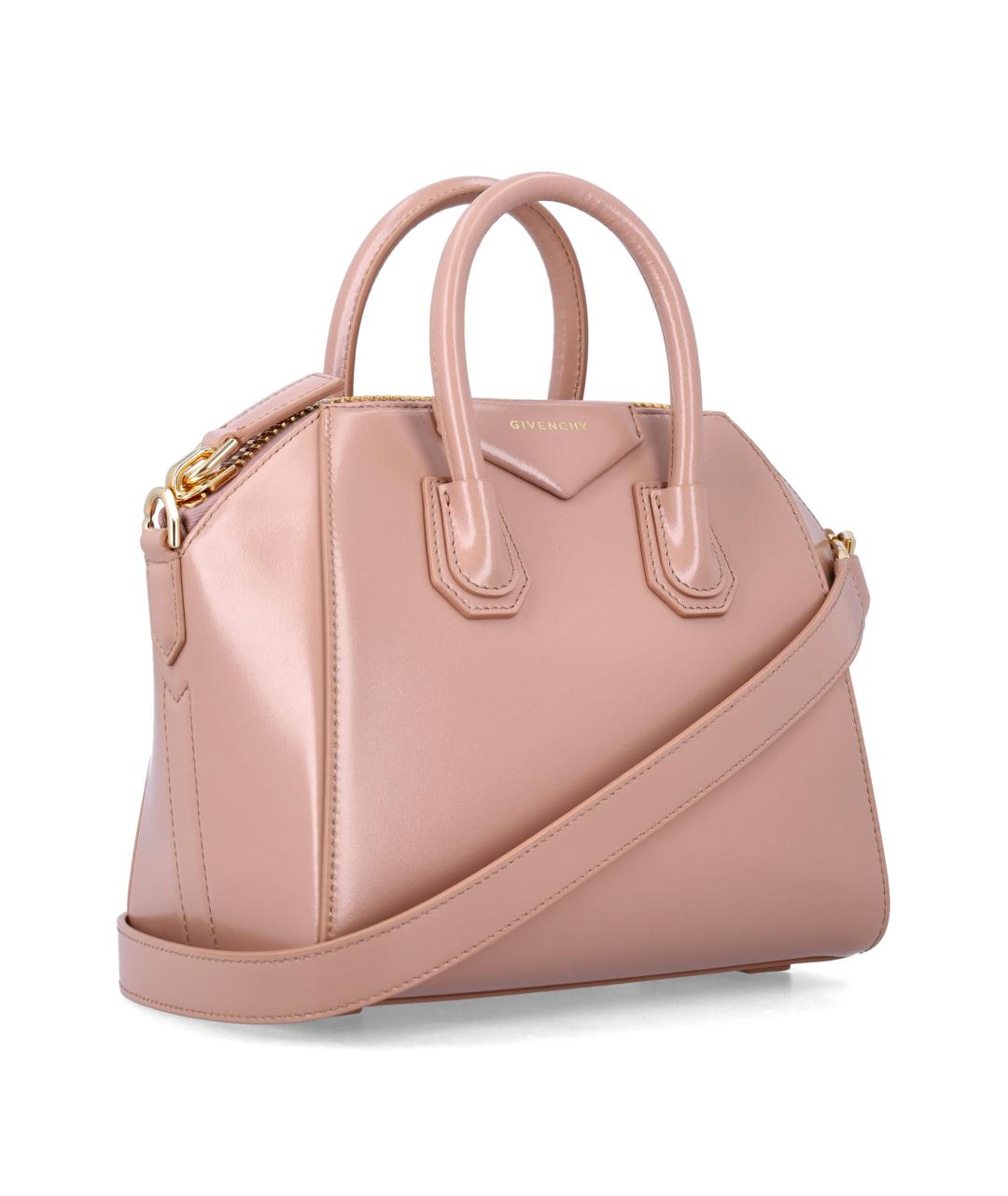 GIVENCHY Розовая кожаная сумка тоут, фото 2