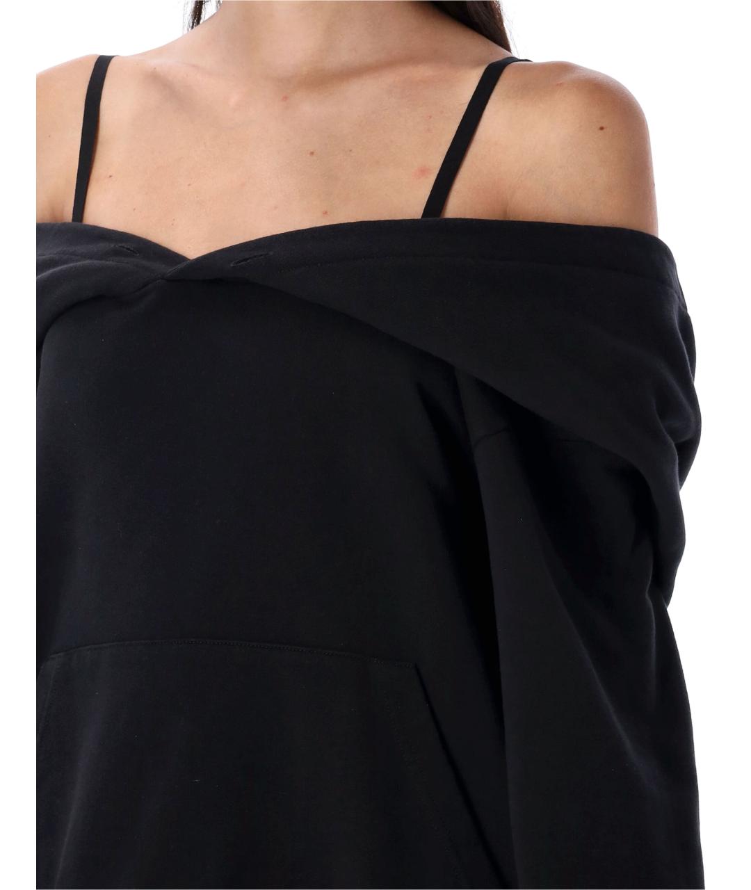 MM6 MAISON MARGIELA Черный хлопковый джемпер / свитер, фото 4