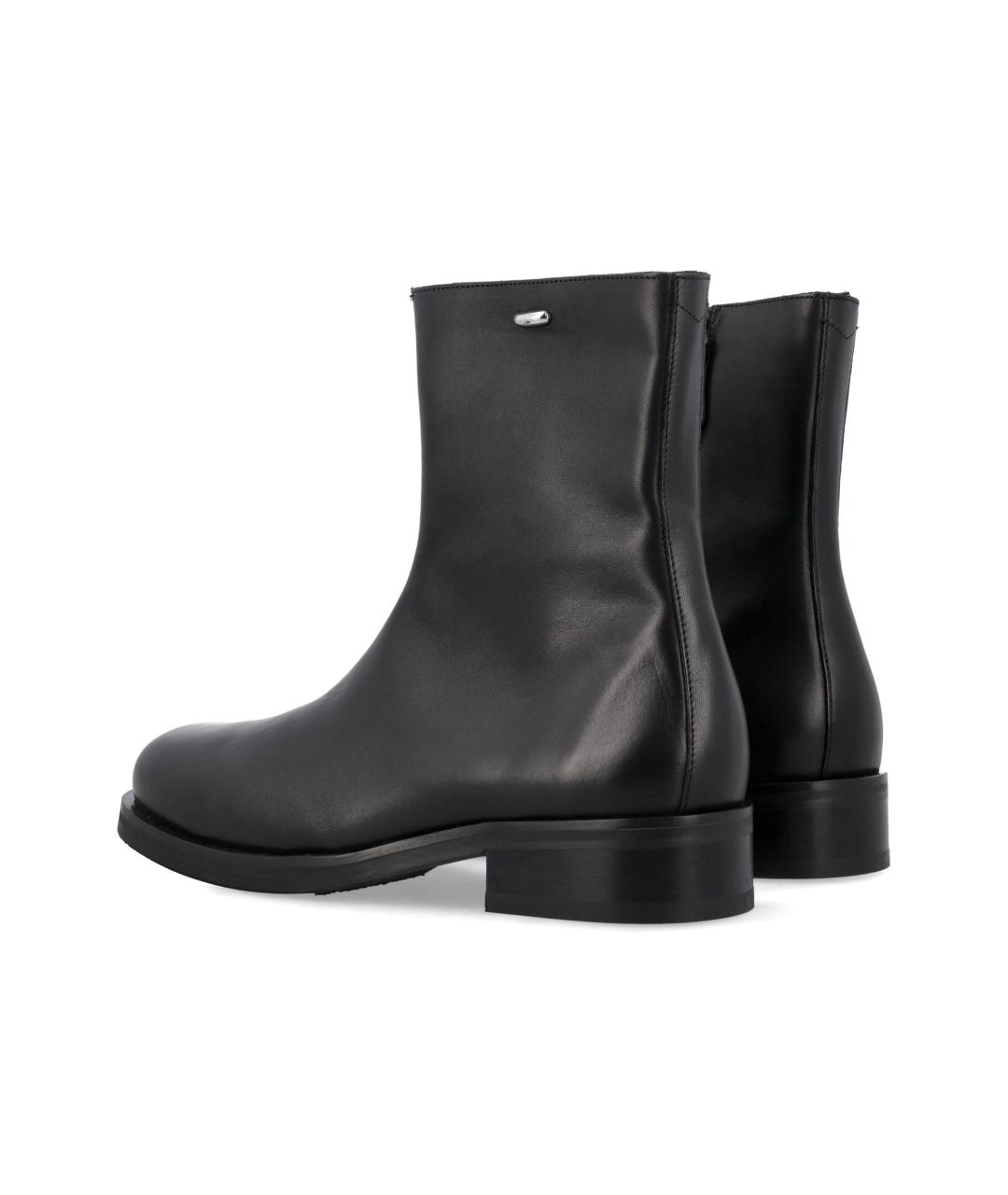 OUR LEGACY Черные кожаные низкие ботинки, фото 3