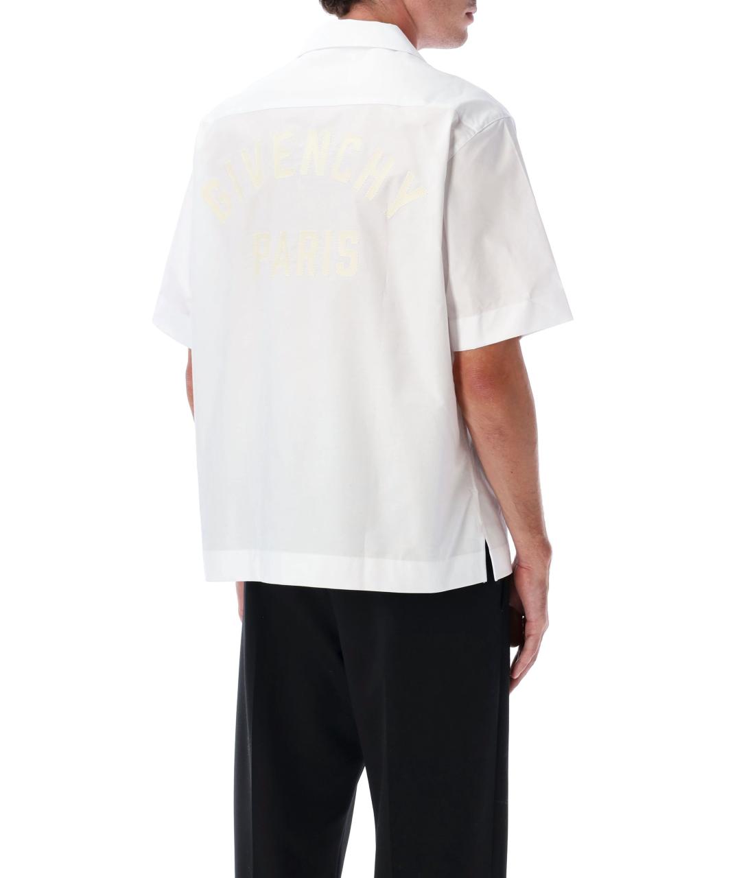 GIVENCHY Белая хлопковая кэжуал рубашка, фото 3