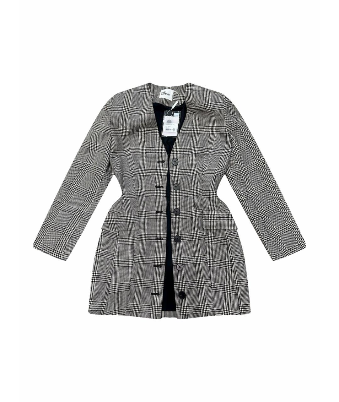 SELF-PORTRAIT Мульти шерстяное повседневное платье, фото 1