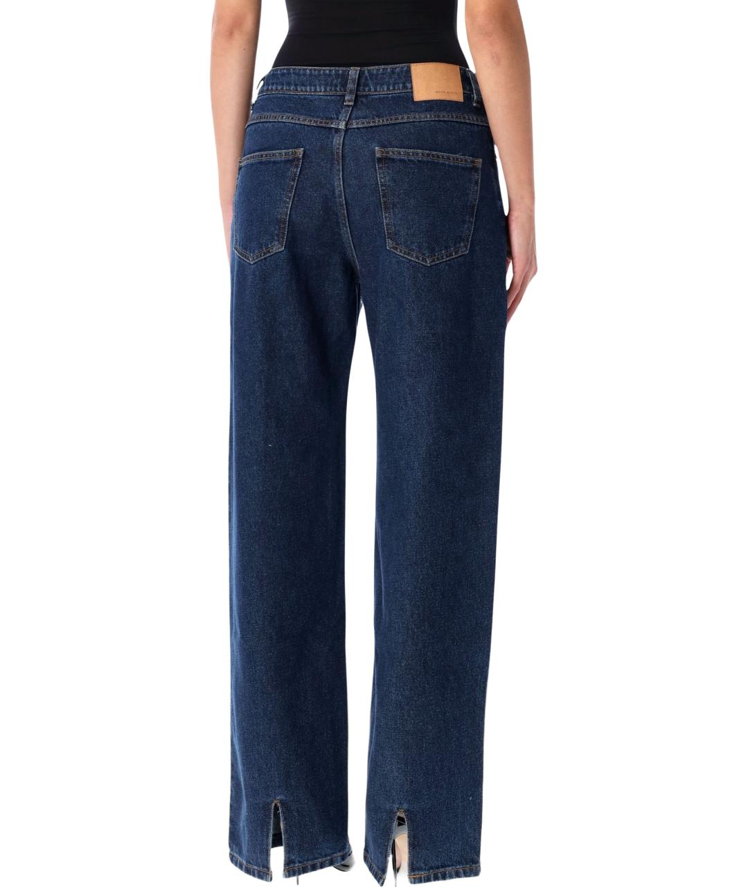 MAGDA BUTRYM Синие хлопковые прямые джинсы, фото 2